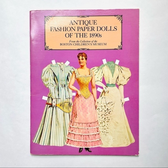 Antique Fashion Paper Dolls Book 1890s Boston Children’s Museum Collection New - Picture 1 of 8